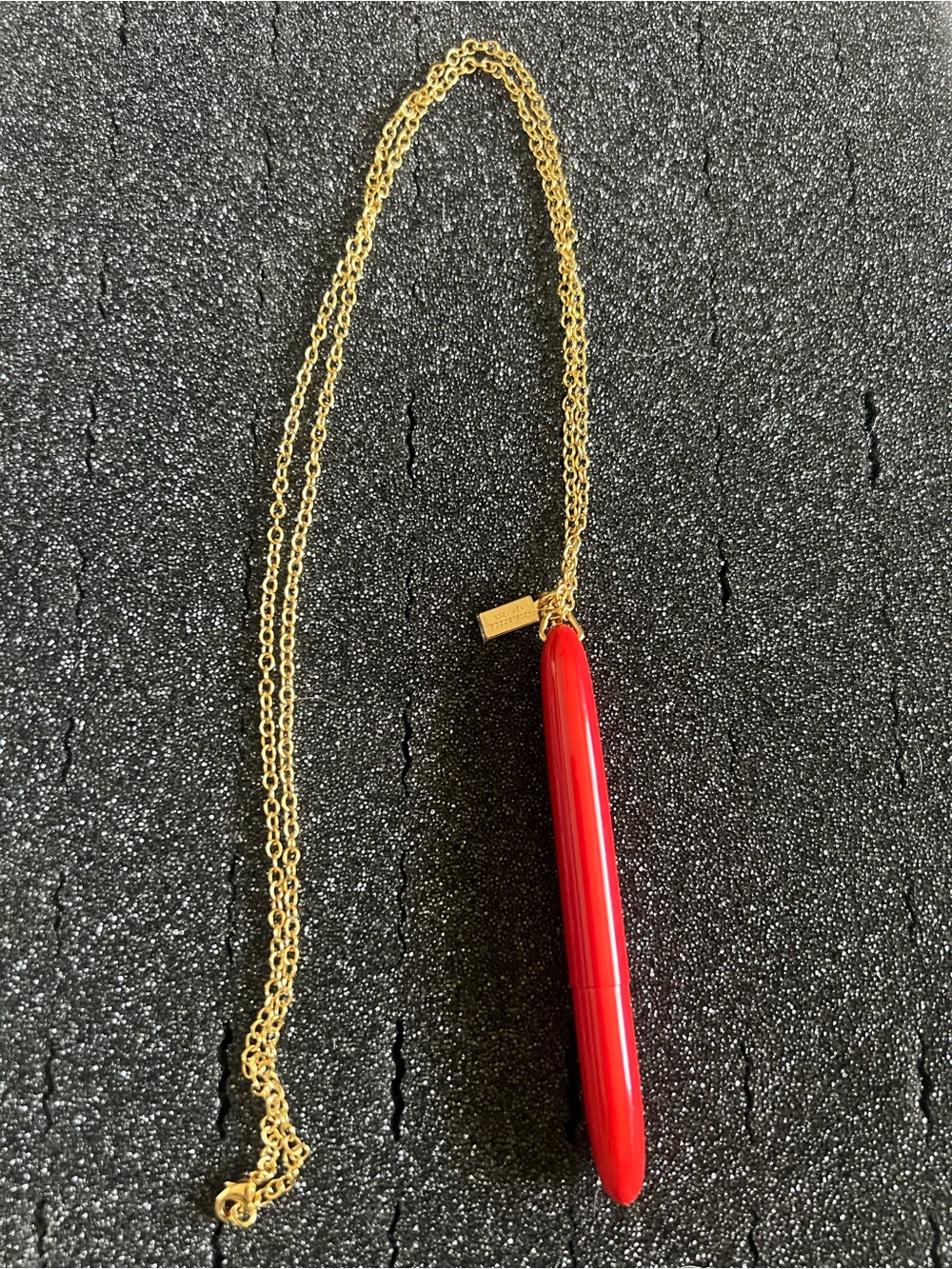 Vintage Kate Spade red pen necklace